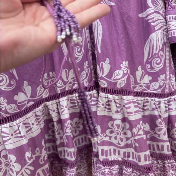 FARM Rio Purple and White Patterned Blouse - Picture 4 of 6